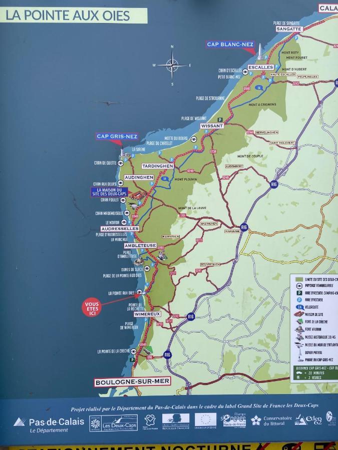 Apartment La En Vue, Destination Naturelle Pour 2, Avec Wifi Et Parking Wimereux